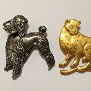 Metropolitan Museum of Art & Napier Brooches Leopard and Poodle